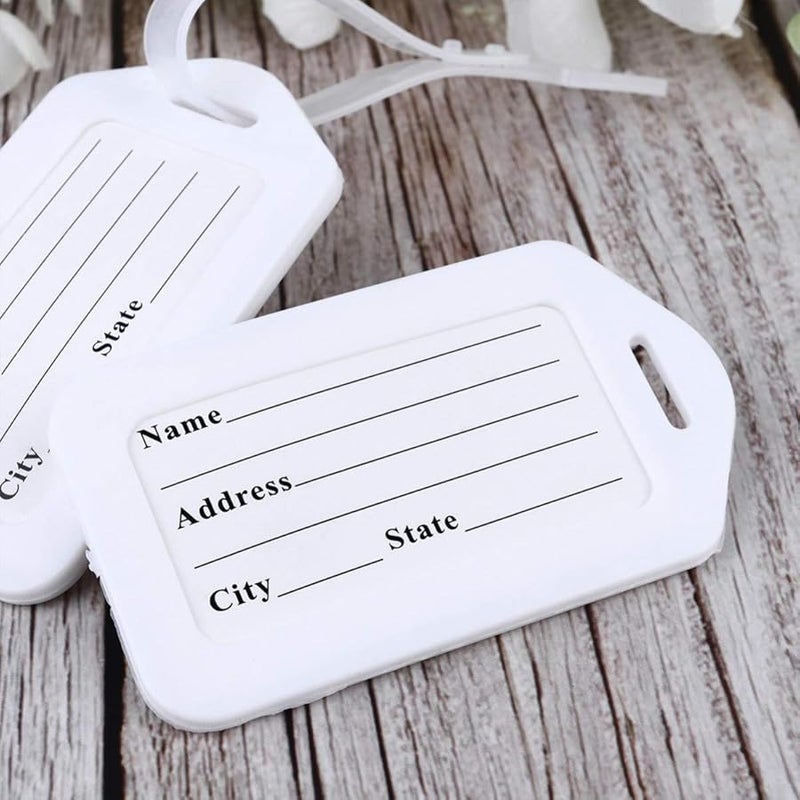 فوساريا 30 قطعة بطاقات أمتعة خفيفة الوزن ملصقات أسماء للحقائب والسفر والأمتعة - Image 5